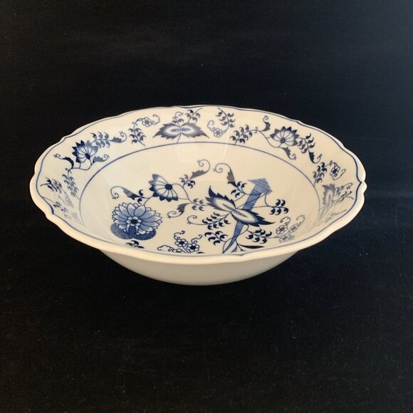 Blue Danube Porcelain Vegetable Bowl 9 1/4" Vintage Japan Rectangle Mark Onion - Picture 2 of 9